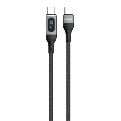 Dudao USB Type C - USB Type C kábel gyorstöltés PD 100W 1m fekete (L7MaxC)