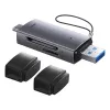Baseus Lite sorozatú USB-A és Type-C-SD/TF kártyaolvasó szürke - 2. kép