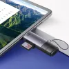 Baseus Lite sorozatú USB-A és Type-C-SD/TF kártyaolvasó szürke - 3. kép
