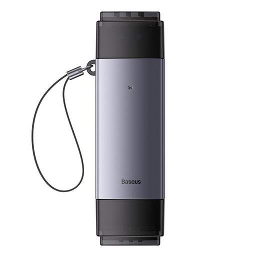 Baseus Lite sorozatú USB-A és Type-C-SD/TF kártyaolvasó szürke