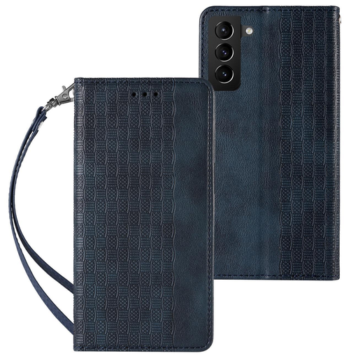 Samsung Galaxy A23 5G Mágneses Strap fliptok kék Samsung Galaxy A23 5G Mágneses Strap fliptok kék