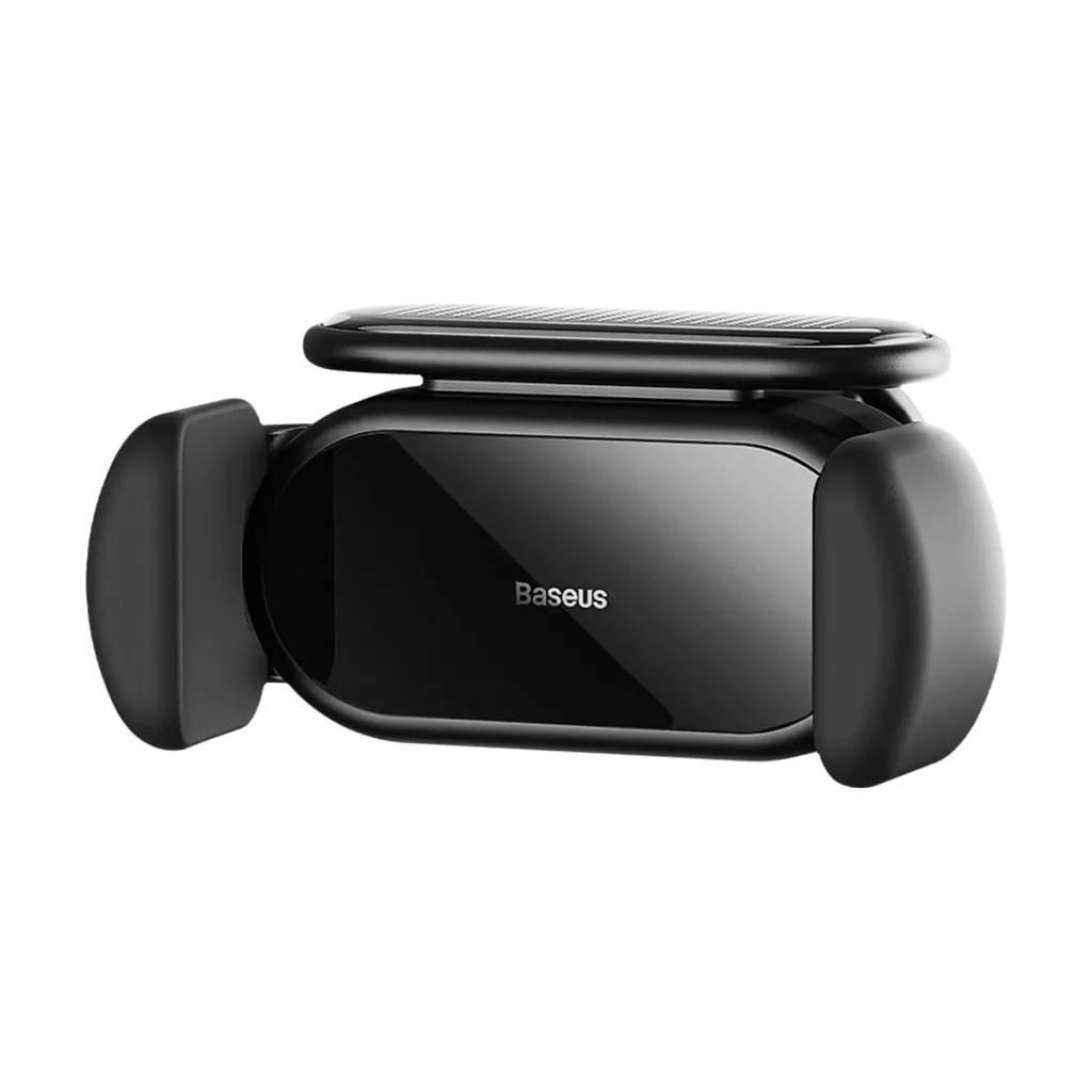 Baseus Steel Cannon Pro napelemes automata autós telefontartó műszerfalra fekete (SUGP010001) - 12