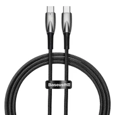 Baseus Glimmer kábel gyorstöltéssel USB-C 480Mb/s PD 100W 1m fekete