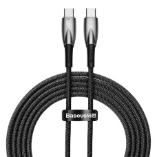 Baseus Glimmer kábel gyorstöltéssel USB-C 480Mb/s PD 100W 2m fekete