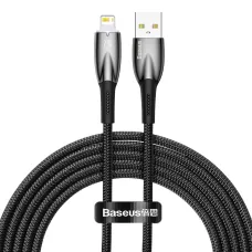 Baseus Glimmer kábel gyorstöltéssel USB-C - Lightning 480Mb/s 2,4A 2m fekete