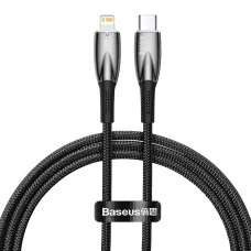 Baseus Glimmer kábel gyorstöltéssel USB-C - Lightning 480Mb/s PD 20W 1m fekete