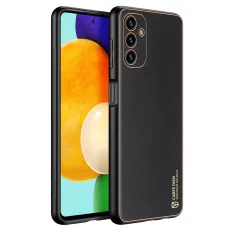 Samsung Galaxy A13 5G Dux Ducis Yolo TPU és PU bőr tok fekete