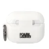 Airpods Pro Karl Lagerfeld 3D Logo NFT Karl Head szilikon tok fehér - 1. kép