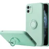 iPhone 14 Vennus szilikon tok hátlapi gyűrűvel menta - 0. kép