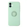 iPhone 14 Vennus szilikon tok hátlapi gyűrűvel menta - 2. kép