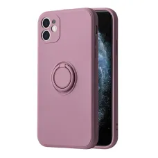 iPhone 14 Plus Vennus szilikon tok hátlapi gyűrűvel lila