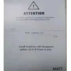 50DB MATT Fólia TPU kijelzővédő telefonhoz KOREA 3xPlusz, 140um, 4 réteg, 180x120mm (DZ-A2005) vágógépekhez