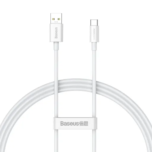 Baseus Superior SuperVOOC USB - Type C kábel 65W 1m fehér (CAYS000902)