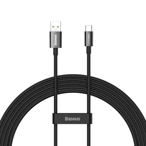 Baseus Superior SuperVOOC USB - Type C kábel 65W 2m fekete (CAYS001001)