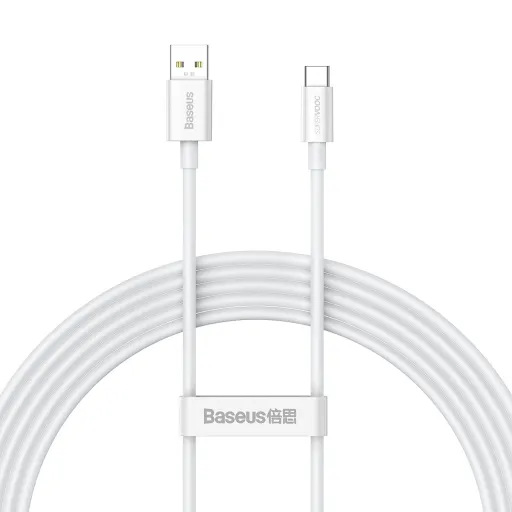 Baseus Superior SuperVOOC USB - Type C kábel 65W 2m fehér (CAYS001002)