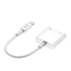 Vipfan L10 Lightning - Lightning + mini jack 3.5mm-es AUX kábel, 10cm (fehér) - 4. kép