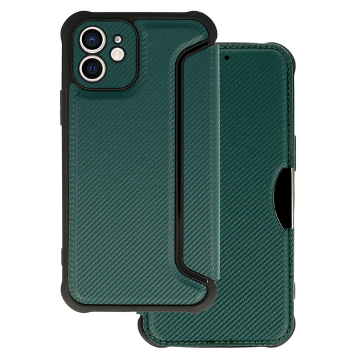 iPhone 12 RAZOR fliptok sötétzöld ütésálló iPhone 12 RAZOR fliptok sötétzöld ütésálló