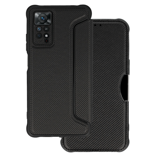 Xiaomi Redmi Note 11 Pro/Note 11 Pro 5G RAZOR fliptok fekete ütésálló Xiaomi Redmi Note 11 Pro/Note 11 Pro 5G RAZOR fliptok fekete ütésálló