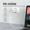 Alphajack PD-A30W hálózati gyorstöltő adapter, 1x USB-C (PD), 1x USB-A 30W - 4. kép