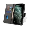 Samsung Galaxy A23 5G mágneses PU bőr fliptok kártyatartóval fekete Alphajack - 3. kép