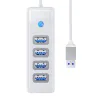 Orico USB HUB elosztó adapter - 4x USB 3.0, 5 Gbps, 0.15m (fehér) - 0. kép