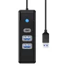 Orico USB HUB elosztó adapter - 2x USB 3.0 + USB-C, 5 Gbps, 0.15m (fekete) - 0. kép