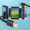 Ugreen USB-A - USB-C kábel 25cm fekete - 0. kép