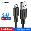 Ugreen USB-A – micro USB QC 3.0 2.4A 25cm fekete - 0. kép