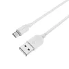 Borofone BX14 Linkjet USB - Type C kábel 2.4A 2m fehér - 1. kép
