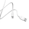 Borofone BX14 Linkjet USB - Type C kábel 2.4A 2m fehér - 3. kép