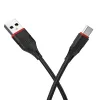 Borofone BX17 Enjoy USB - USB Type-C kábel 3A 1m fekete - 0. kép