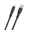 Borofone BX23 Wide Power USB - Type C kábel 3A 1m fekete - 2. kép