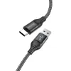 Borofone BX56 Delightful USB - Type C kábel 3A 1m fekete - 0. kép