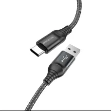 Borofone BX56 Delightful USB - Type C kábel 3A 1m fekete
