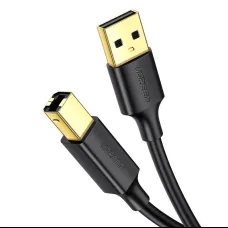 Ugreen US135 USB 2.0 AB nyomtató kábel, aranyozott, 5 m (fekete)