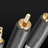 Ugreen AV102 kábel 2x RCA (Cinch) jack 3.5mm 10m (fekete) - 3. kép