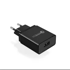 Ugreen hálózati töltő adapter CD122, 18W, QC 3.0, USB (fekete)