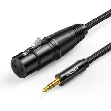 Ugreen AV182 XLR anya-3.5mm jack dugós kábel - 2 m (fekete)