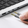Ugreen AV193 AUX audio splitter fejhallgató + mikrofon 3.5mm-es mini jack kábelhez (szürke) - 0. kép