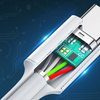 Ugreen US264 USB-C - USB-C kábel, 60W, 0.5m (fehér) - 4. kép