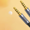 Ugreen AV183 Mini jack kábel 3.5 mm TRRS, AUX, 2m (fekete) - 3. kép