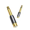 Ugreen AV169 6.5mm-es jack (apa) és RCA (anya) átalakító adapter - 2. kép