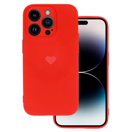 Xiaomi Redmi Note 11 Pro/Note 11 Pro 5G Vennus szilikon tok szív mintával piros