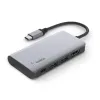 Belkin CONNECT USB-C 4 az 1-ben többportos adapter, HUB elosztó (AVC006btSGY) szürke - 3. kép