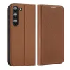 Samsung Galaxy S23 Dux Ducis Skin X2 mágneses fliptok barna - 0. kép