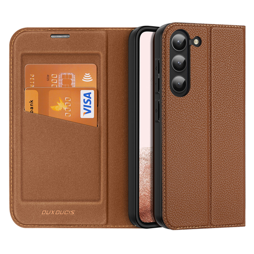 Samsung Galaxy S23 Plus Dux Ducis Skin X2 mágneses fliptok barna Samsung Galaxy S23 Plus Dux Ducis Skin X2 mágneses fliptok barna