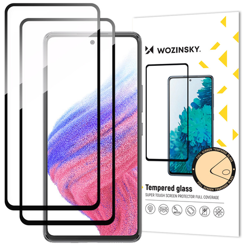 Samsung Galaxy A54 5G Wozinsky Super Durable Full Glue Üvegfólia fekete kerettel 2 db Samsung Galaxy A54 5G Wozinsky Super Durable Full Glue Üvegfólia fekete kerettel 2 db
