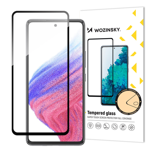 Samsung Galaxy A54 5G üvegfólia Wozinsky Full Glue 9H fekete kerettel tokbarát Samsung Galaxy A54 5G üvegfólia Wozinsky Full Glue 9H fekete kerettel tokbarát