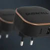 Duracell hálózati töltő adapter USB-A + USB-C 30W PD (fekete) - 0. kép