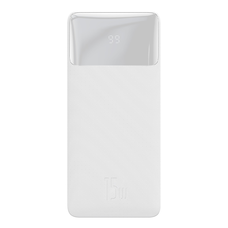 Baseus Bipow Power Bank 20000mAh 15W + USB-A - Micro USB 0,25m kábel fehér (PPBD050102)